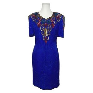 Denise Elle Royal Blue Vintage Dress